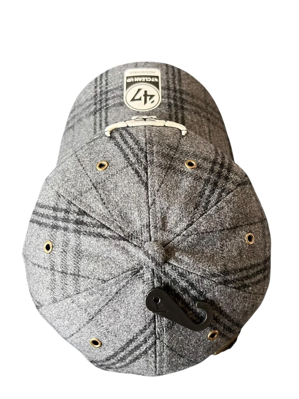 47 Brand Chicago Bulls Clean Up Wool Blend Plaid Adjustable Hat OSFA NWT